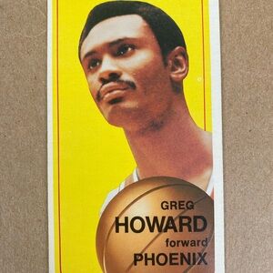 Topps Basketball Card with Yellow and Brown Accents
